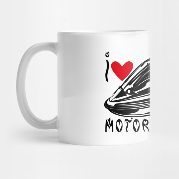 boat i love motor boating funny motor by WoodShop93